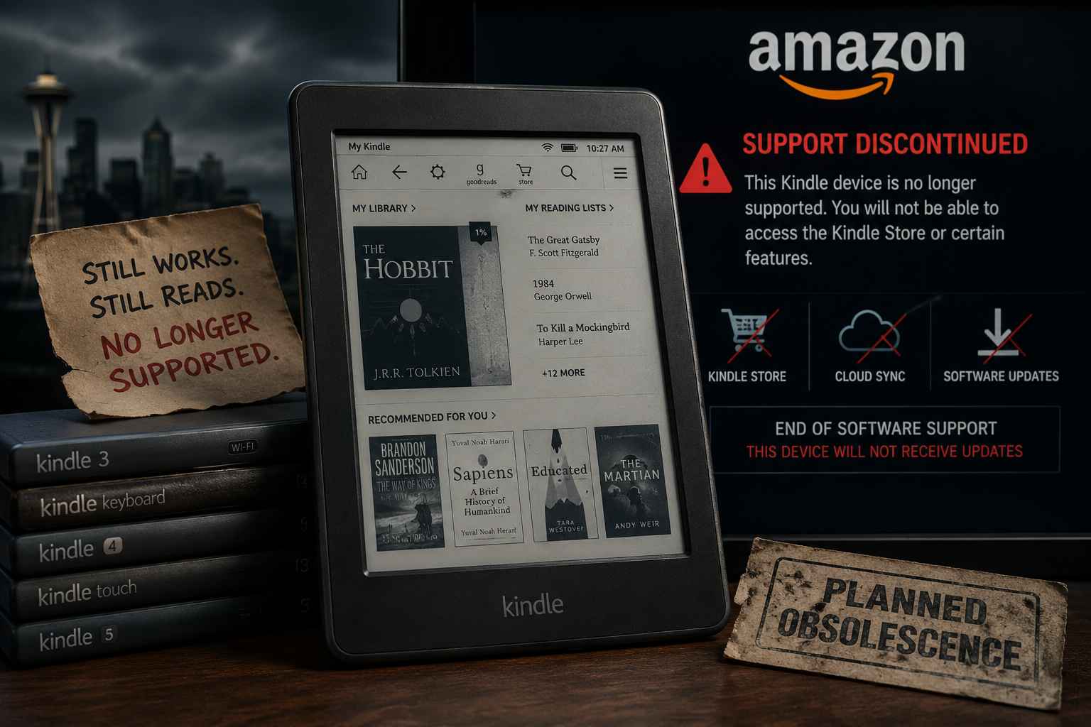 Older Kindle devices losing Amazon support despite still working perfectly