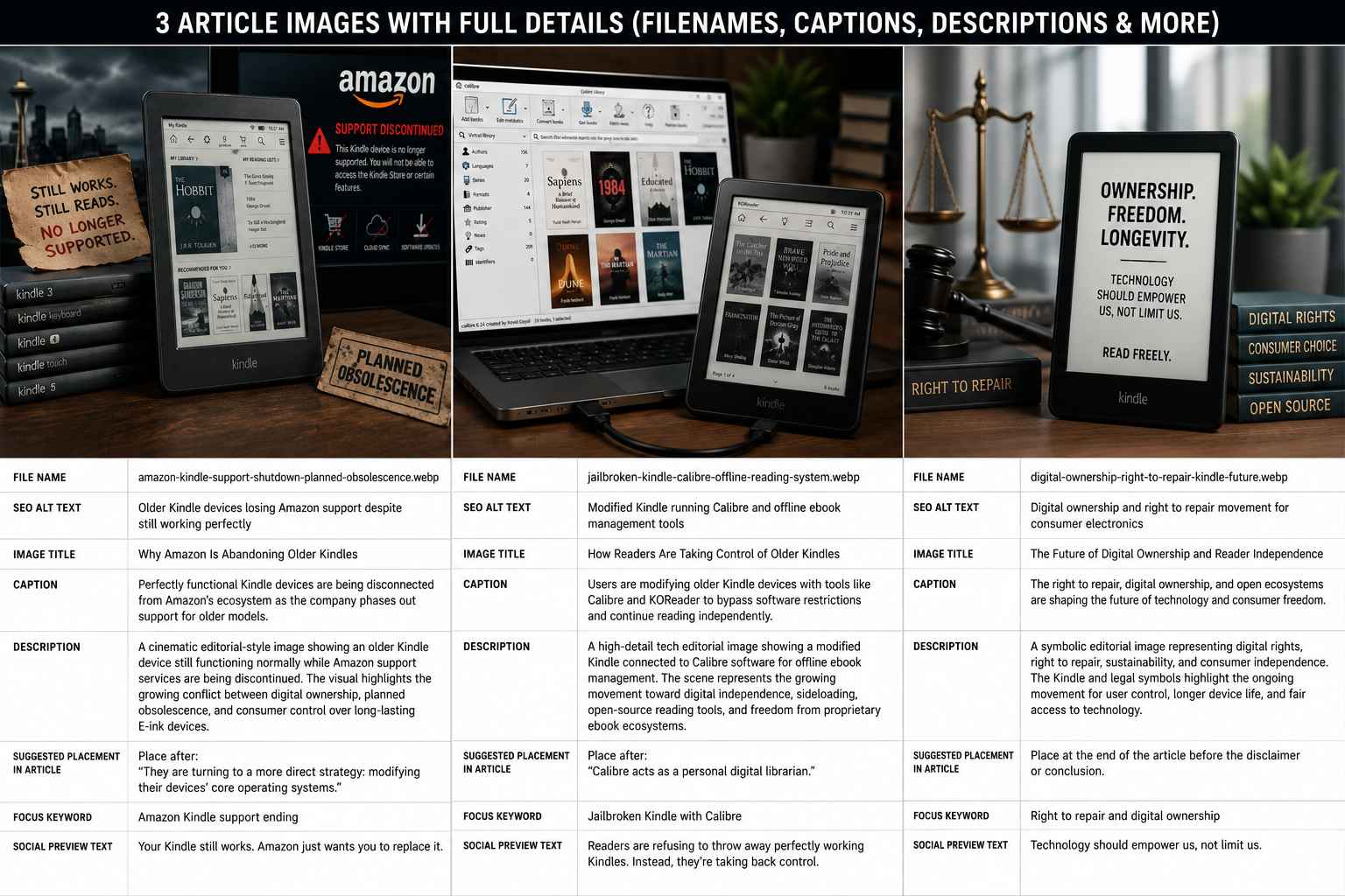 Digital ownership and right to repair movement for older Kindle devices