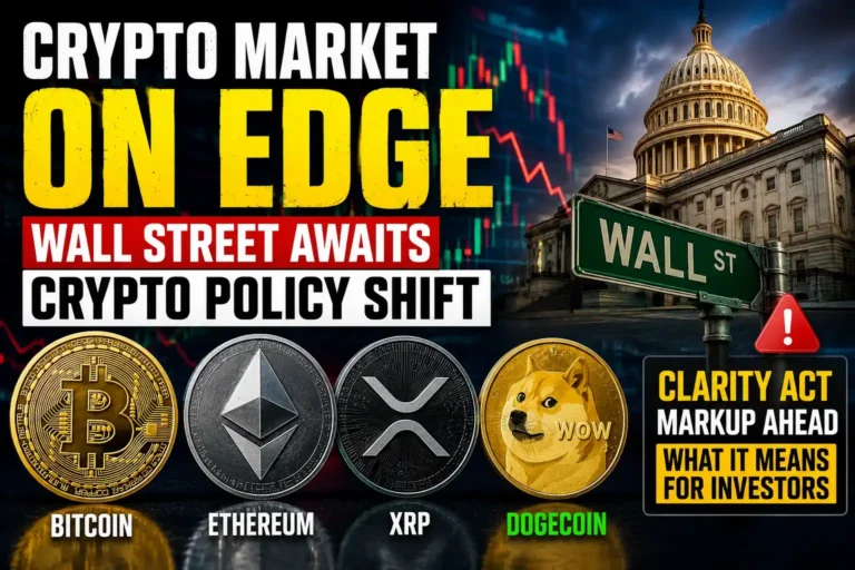 Bitcoin, Ethereum, XRP, and Dogecoin as Wall Street awaits major US crypto policy changes