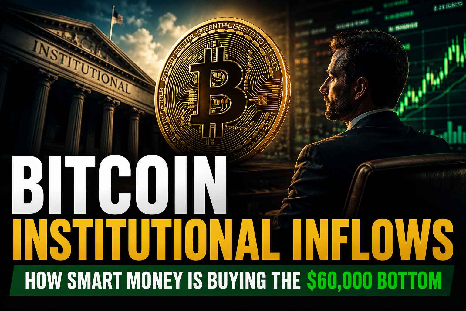 Bitcoin institutional inflows increasing as smart money accumulates near the $60K support level