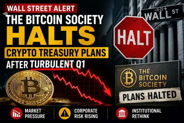 The Bitcoin Society halts crypto treasury plans after a turbulent quarter as Wall Street reassesses corporate Bitcoin risk and digital asset exposure