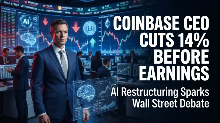 Coinbase CEO Brian Armstrong announces workforce reduction and AI restructuring ahead of earnings report