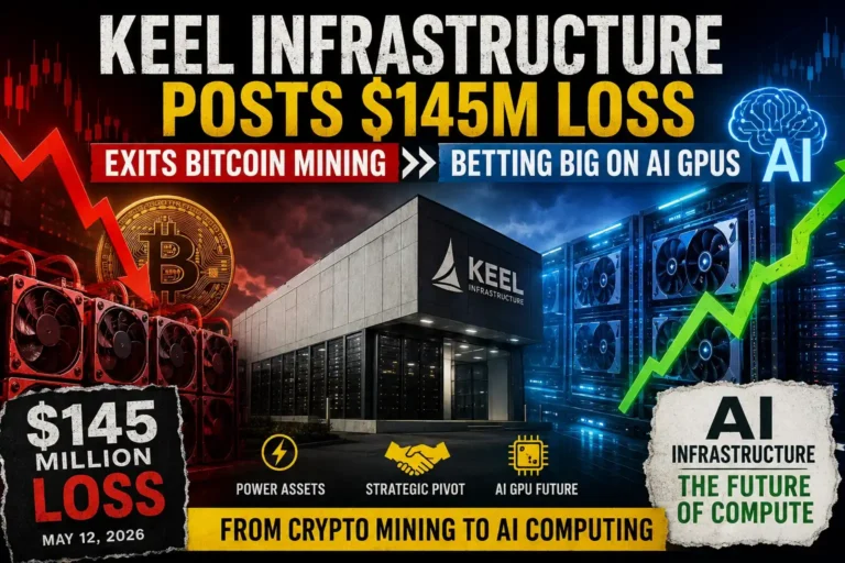Keel Infrastructure reports a $145 million loss while shifting from Bitcoin mining to AI GPU infrastructure in 2026