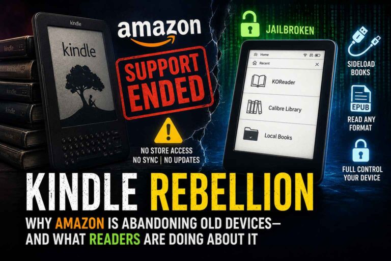 Amazon ending support for older Kindle devices as users turn to jailbreaking and sideloading ebooks on legacy e-readers