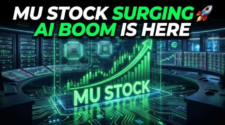 MU stock surge 2026 chart showing Micron stock growth driven by AI demand