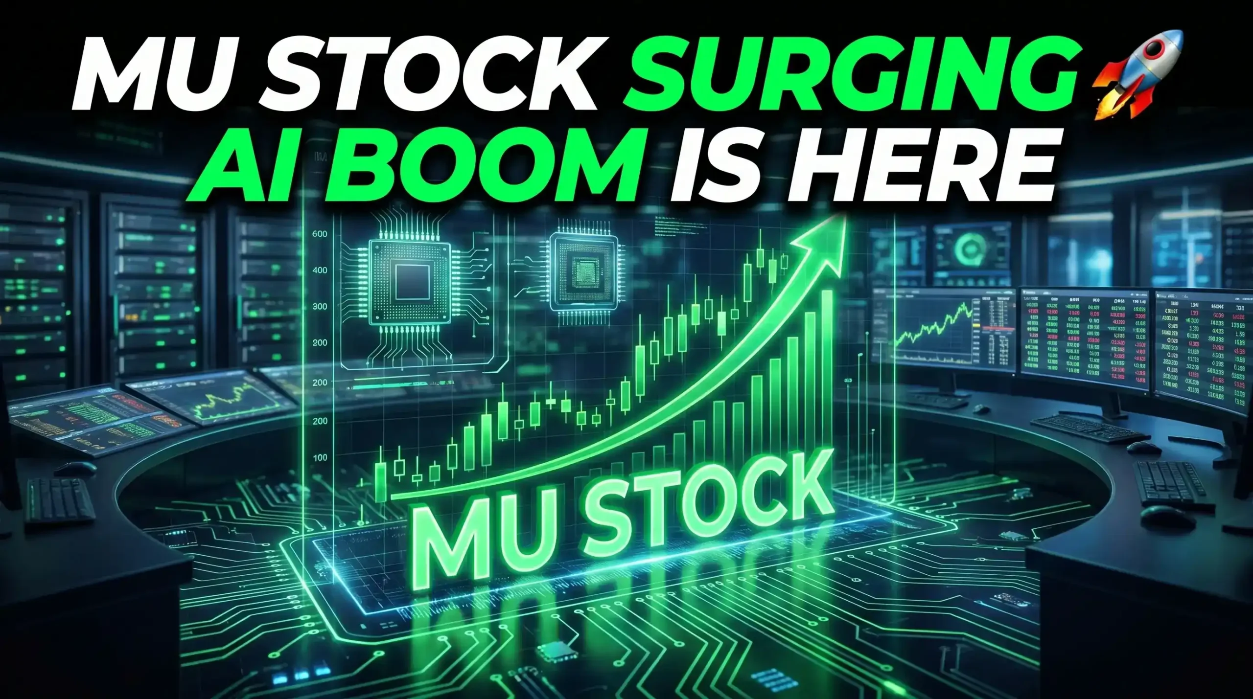 MU stock surge 2026 chart showing Micron stock growth driven by AI demand