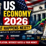 US Economy 2026 outlook showing inflation, Federal Reserve policy, interest rates, GDP growth and consumer spending trends in the United States.